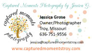 business card design for photographer
