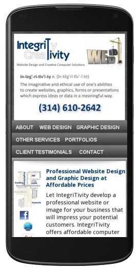 mobile friendly web design in Foristell, MO.
