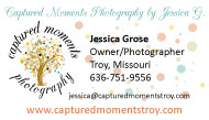 business card design for photographer