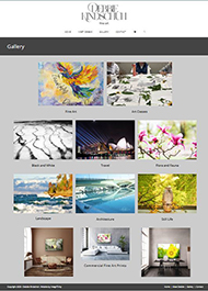 artist website design