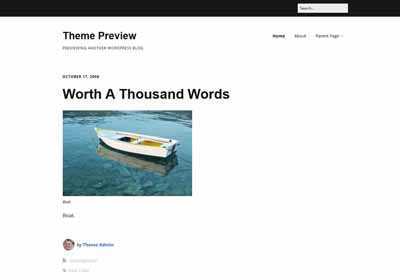 out-of-box WordPress theme